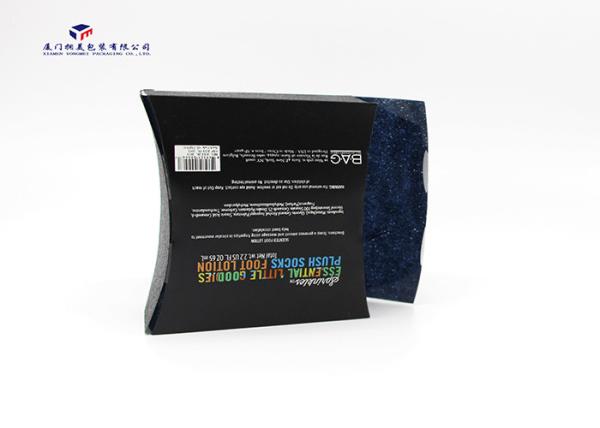 Custom Printed Plastic Pillow Boxes Rigid PVC 4 Sides Embossed 11.5X4.5X13cm