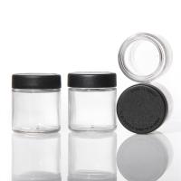 Jars de cosmétiques vides de luxe Jars de crème de verre ronde Jars de crème pour le visage Contenant avec couvercle