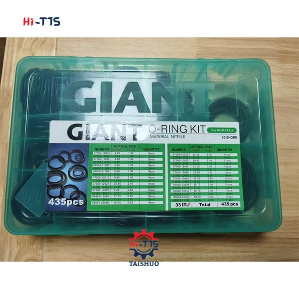 Excavator O-Ring Box 435pcs O-Ring Kit 90 Shore O-Ring Box 33ITS