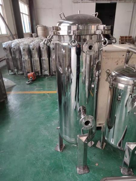 multi fornecedores de aço inoxidável redondos do alojamento de filtro do cartucho 200 GPM na planta do ro sanitária