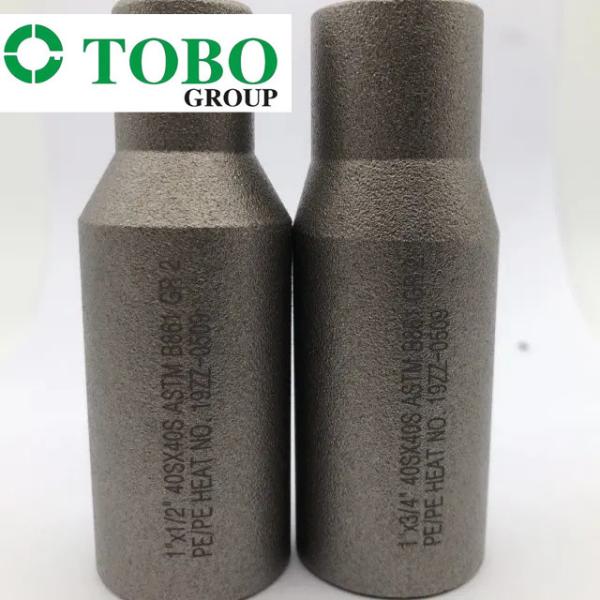 造られた管付属品のチタニウムの合金鋼ASTM B861 GR2 2 x 1 SCH10S X SCH40Sのチタニウムの合金のスエージのニップル
