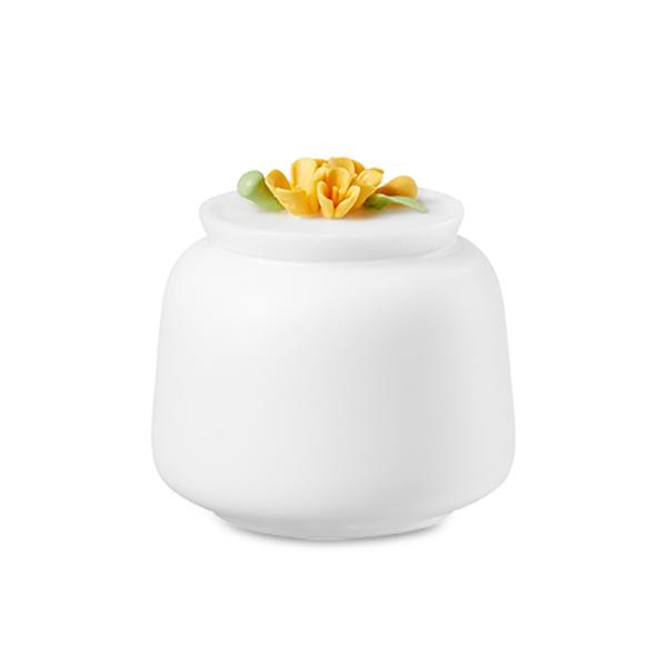 Functional Design 4.7DIAX7”H Ceramic Container With Lid Multifunctional
