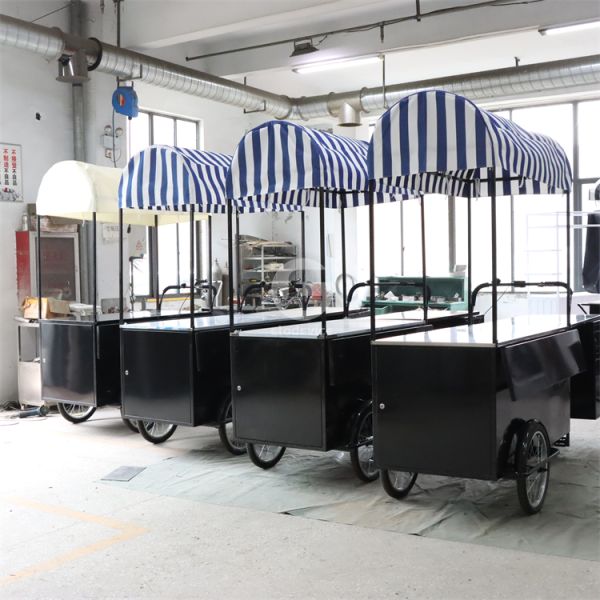 Bakery Application Fields Any Color Commercial Coffee Cart Bike Food Vending Bicycle