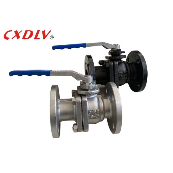 Water Oil PTFE Seat DIN FM DN50 Flanged Ball Valve
