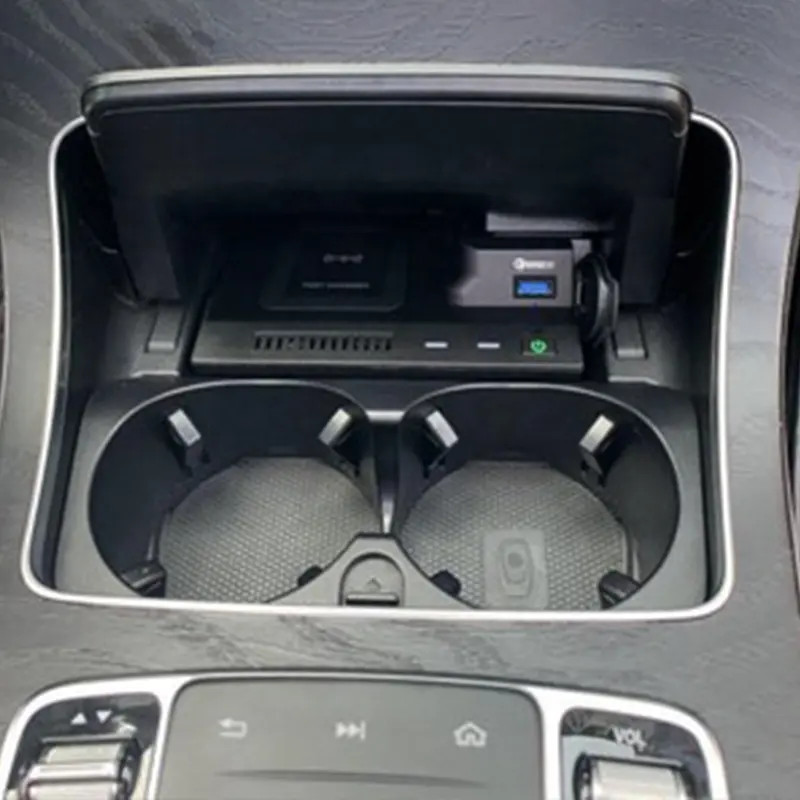 Беспроводное зарядное устройство быстрого зарядки для Mercedes Benz C Class W205 C180 C200 C260