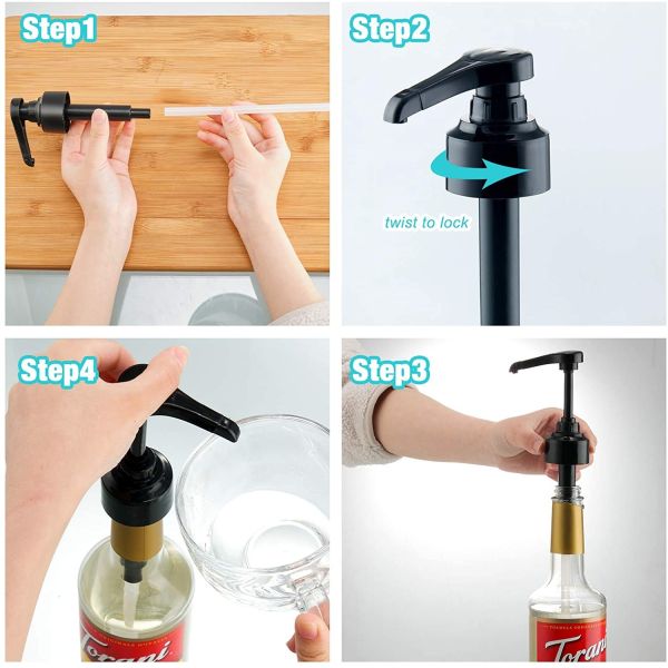 Cierre universal 5ml 8ml 10ml Juice Syrup Pump Dispenser