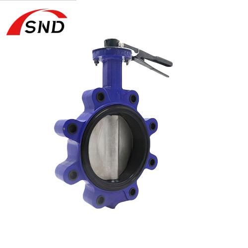 Oil And Gas Lug Type Butterfly Valve Cast Iron Body Material