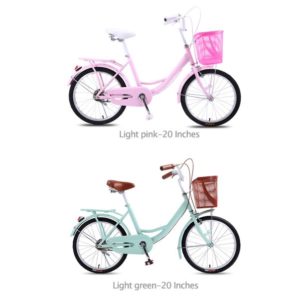 Matériau de cadre en acier au carbone Vélo pour enfants Vélo de ville de 20 pouces 24 pouces pour femme Vélo pour enfants personnalisé Vélo de loisirs rétro OEM