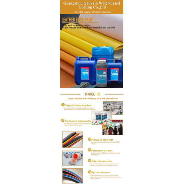 Water Based One-time Fullness Leather Edge Dye Remarkable Adhesion Ink
