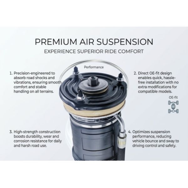 Mercedes W222 S-Class Front Right Hydraulic Suspension ABC Strut Replacement A2223200613