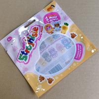 Bolsas de bocadillos ecológicas para niños con ventana y gancho transparentes.