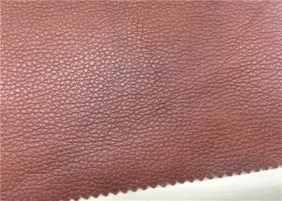 High Elasticity Sofa Leather Fabric Normal Peeling Strength No Fading Fire - Retardant