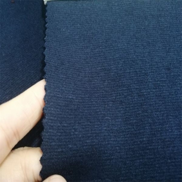Spandex FR Cotton Rib Knit Fabric For Fire Retardant T Shirt Cuff Use 32s Yarn