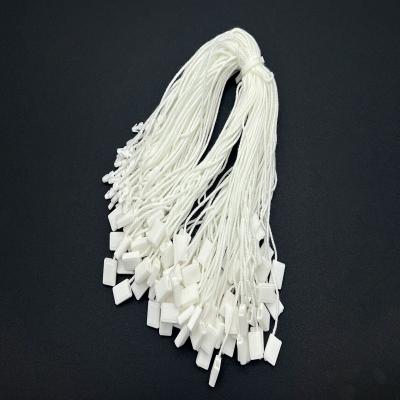 White Hang Nylon Plastic Tag Fastener String Rectangular ODM