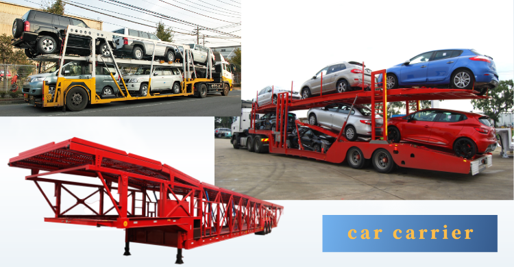 3 оси автотранспортер полуприцеп с стальным материалом и полезной нагрузкой 40000 кг