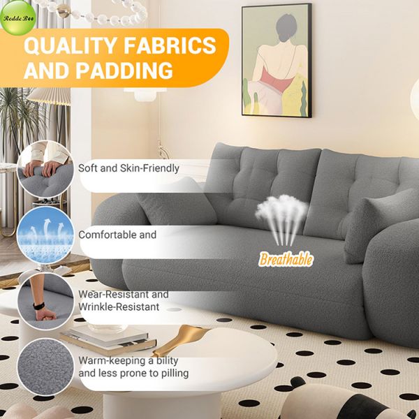 2 Seater Vacuum Packed Compressed Sofa Bed for Space-Saving Living Room Furniture