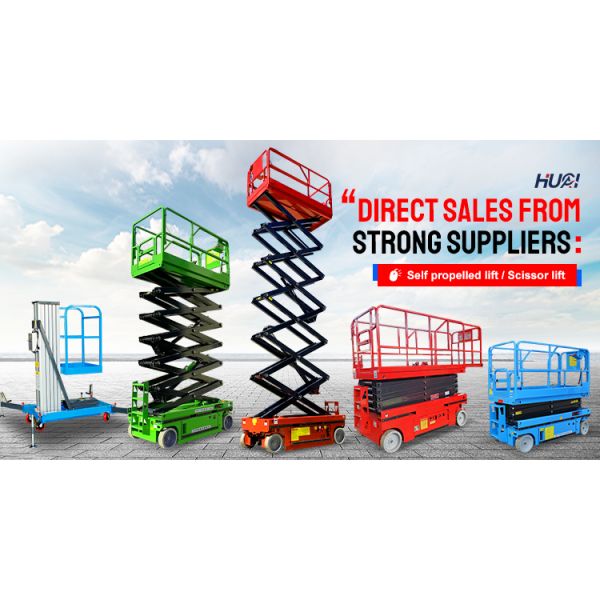 10m Man Lifting Automatic  Lift Hydraulic Scaffolding Self Propelled Warehouse Lift