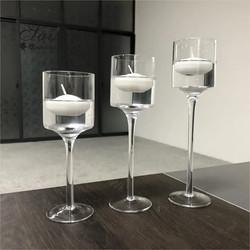 Carregador de velas flutuantes baratos Vaso de decoração de casamento 3pcs/set Carregador de velas Pequena peça central