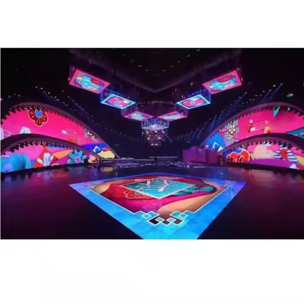 P3.91mm Pixel Pitch LED Dance Floor Panel with 800-1000cd/m² Brightness and 170° Viewing Angle for Indoor Stage