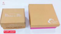 Brown Kraft acanaló la caja blanca de Logo Varnish Kraft Paper Shoe de la filigrana de las cajas