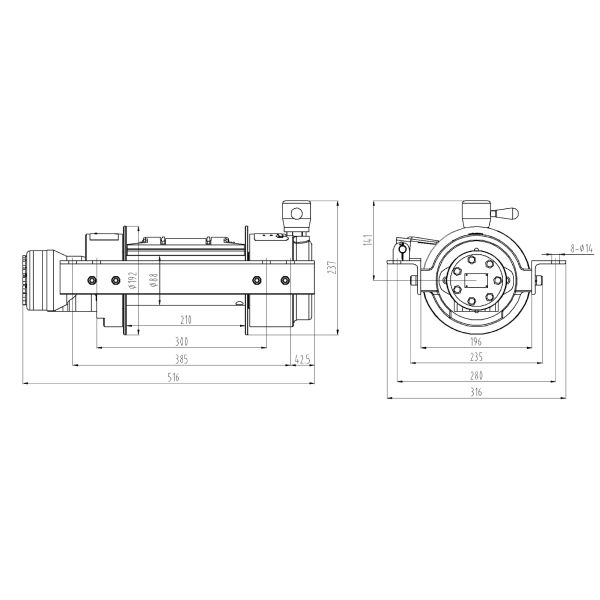 4 ворот корабля спасения ворота 4000KG вредителя тонны