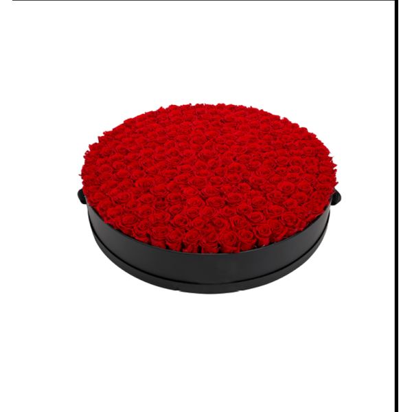 Día de San Valentín Bouquet de rosas frescas Caja de cartón cilindro para el embalaje de regalos personalizados