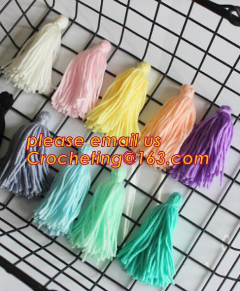 POLYESTER TASSEL, GARMENT ACCESSORIES, CURTAINS, TASSEL TRIM, FRINGE RIBBON SEWING ACCESORY, FRINGED LACE TASSEL CRAFT