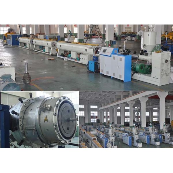 Твердая вода стены нагружая машину штранг-прессования трубы HDPE 63mm