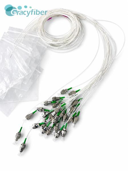 2CH SMFA Fiber Array，2CH Single Mode Fiber Array，2CH MFD Conversion Fiber Array | 250μm Pitch, 0° Angle | Nufern UHNA7 to G657A2 Spliced | FC/APC, Low IL 