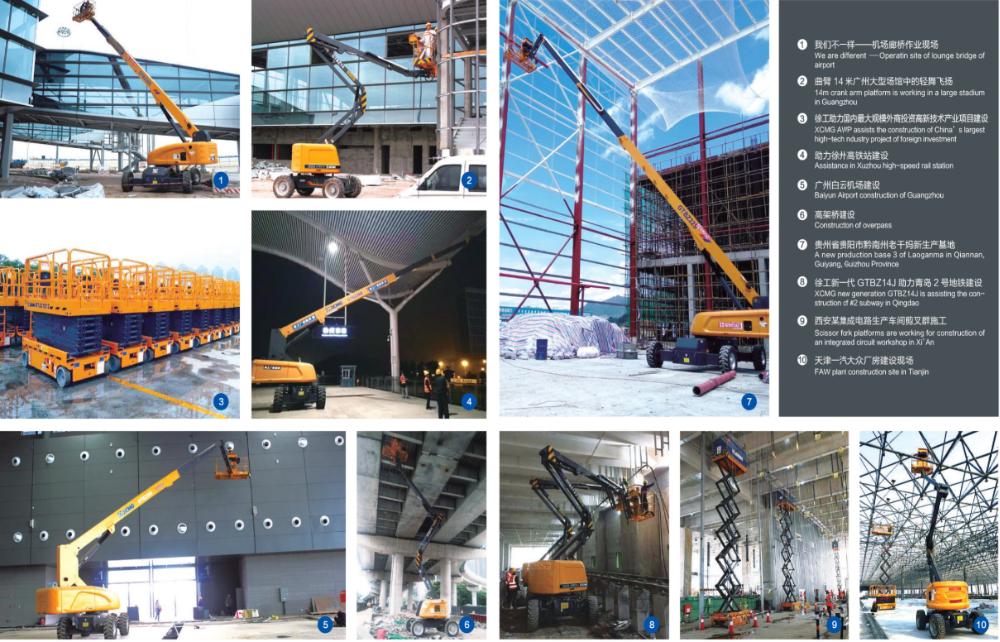 XCMG Telescopic Boom Crane Aerial Work Platform For Construction Area