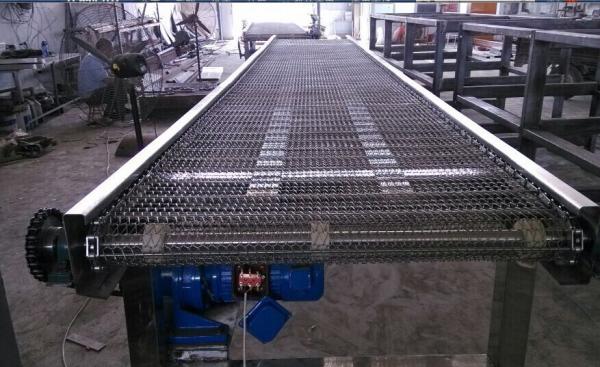 Customized Metal Chain Mesh Conveyor Belt For Continuous Dryer