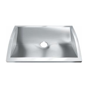 Bacia de lavagem de aço inoxidável da única bacia, bacia de mão 304 inoxidável