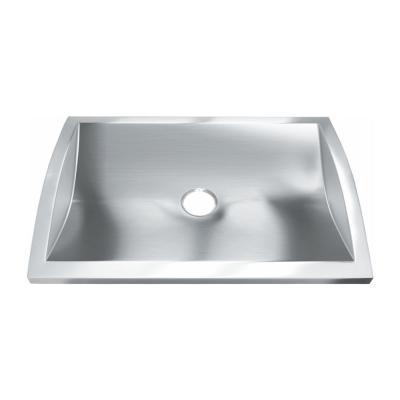 Bacia de lavagem de aço inoxidável da única bacia, bacia de mão 304 inoxidável