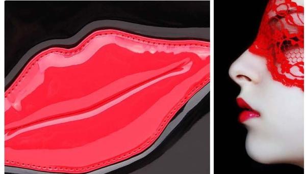 Creative lips handbag female fashion trend lovely personality cartoon