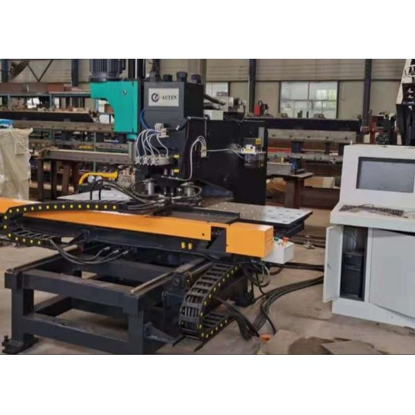 Gusset Plate Processing BNCZ100 CNC Plate Punching And Drilling Machine Heavy Plate Hole Making