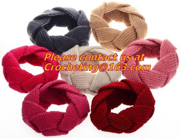 Cute Crochet Headbands Hair Head Band Bow Kid Baby Girl Accessories Knitted Headwrap Hair Band Fashion Knotted Crochet
