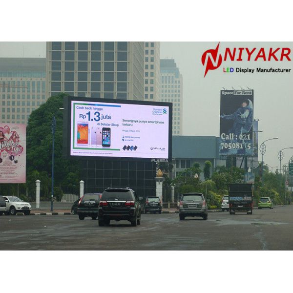 La publicidad al aire libre a todo color del Super Slim LED defiende SMD3535 6500 Cd/m2