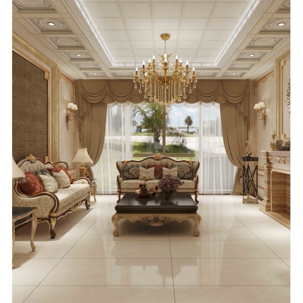 New 600x1200 24x64inch Full Body Marble Polished Glazed Porcelain Floor Tiles for Interior Walls for Staircases Halls Kitchens