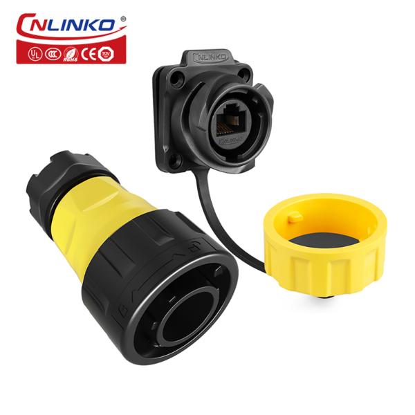 Manufacturer Cnlinko IP68 Male Female RJ45 Connector Waterproof RJ45 Ethernet Connector