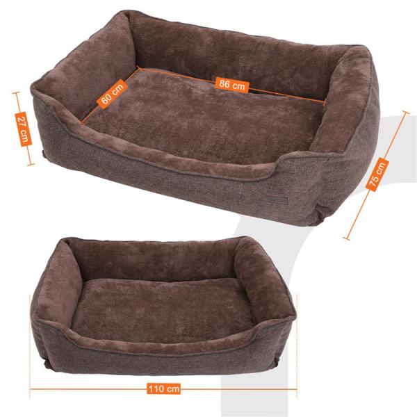 Cold  Resistant Dog Mattress Pad , Dog Bed Floor Cushion Blow Cutting Finish