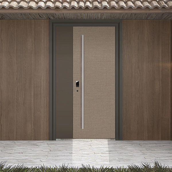 Anti Theft Steel Front House Doors Secure Front Entry Doors Custom Color