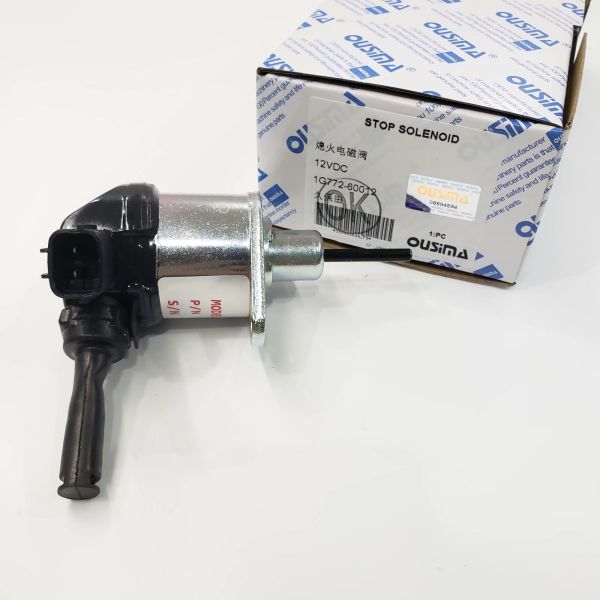 OUSIMA Fuel Shutoff Stop Solenoid Valve 1G772-60012 Shut Down 1G772-60012 12V For KUBOTA