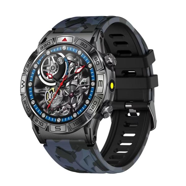 Lumière réglable Forme de cercle Smartwatch 8 styles de menus Forme ronde Montres mobiles