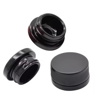 5ml 7ml 9ml Black Child Resistant Concentrate Glass Jar Mini Cream Bottles Cosmetic Black Containers Jars With Lid