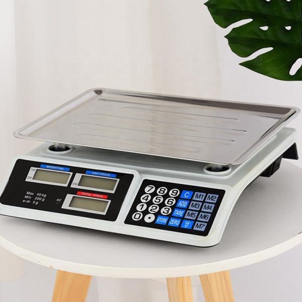 Balance de paillasse en ABS, impression numérique directe, 30 kg/40 kg, haute précision 1 g, affichage LED/LCD, personnalisable OEM