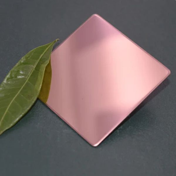 unique Mirror Polished Stainless Steel Sheet 304 316 SS Sheet Pink