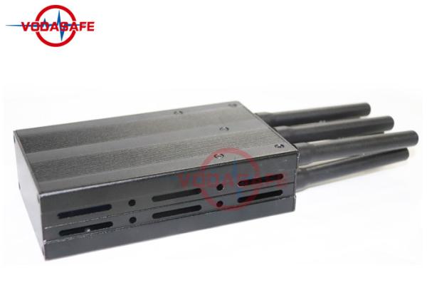 Bateria poderosa recarregável das antenas pretas do jammer seis do sinal de Shell Wifi para fora