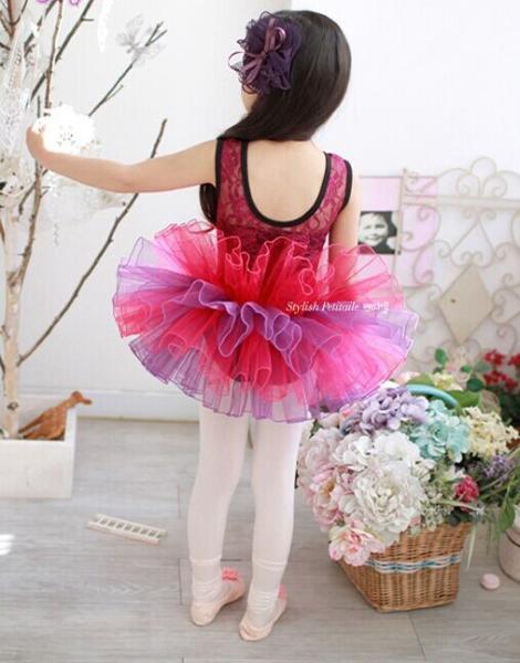 Children's ballet dress uniforms girls dance skirt lace bitter fleabane dress