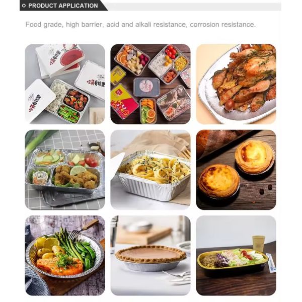 Маленькие фольганые кастрюли Серия Маленькие фольганые пекарни Хлебная кастрюля Хлебная кастрюля одноразовая