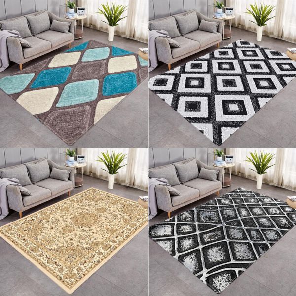 Printed washable area rugs living room bedroom kitchen hotel floor mat  12mm thick